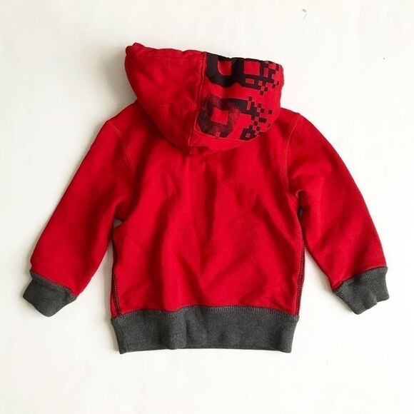 MEXX red spell out hooded sweatshirt EUC 3/4T - Picture 4 of 4
